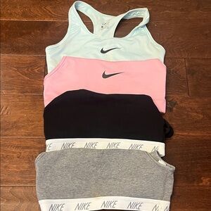 Nike Sports Bra Collection - Light Blue, Pink, Black, Gray